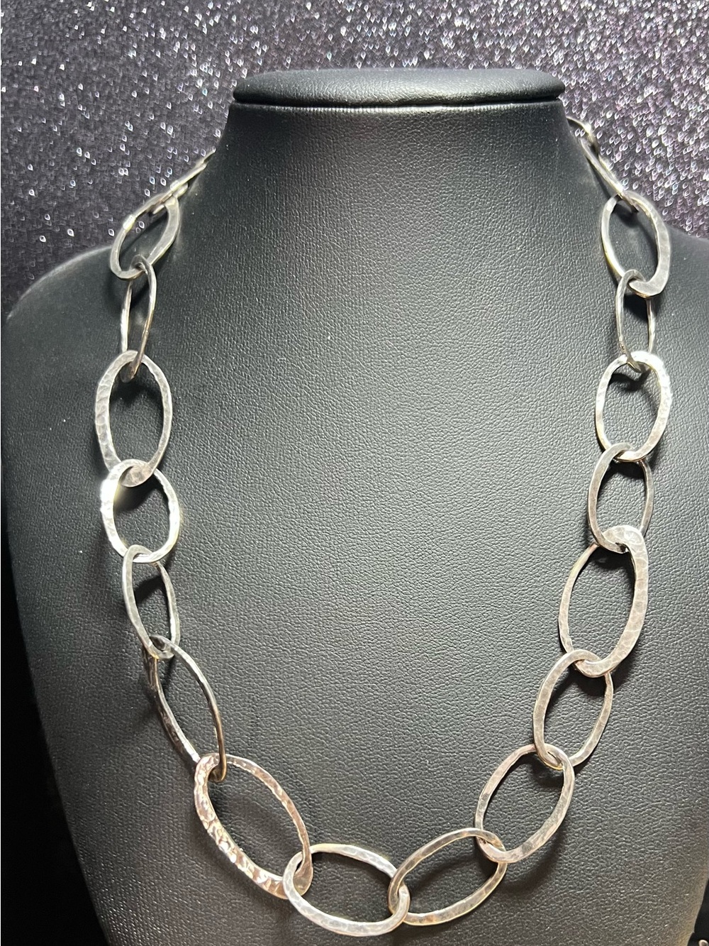 Retired Silpada Oval Chain Link Sterling Silver Necklace 18"